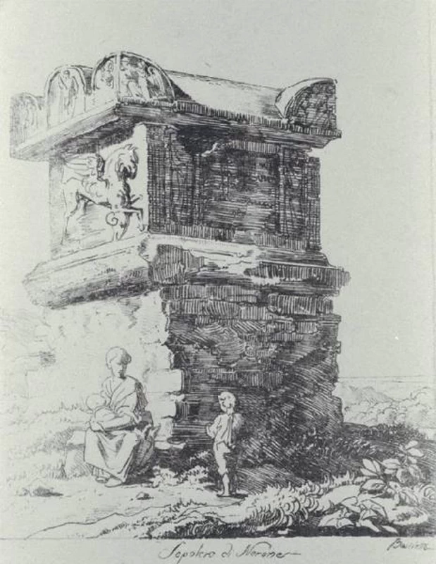 45-Luigi Basiletti –Sepolcro di Nerone 